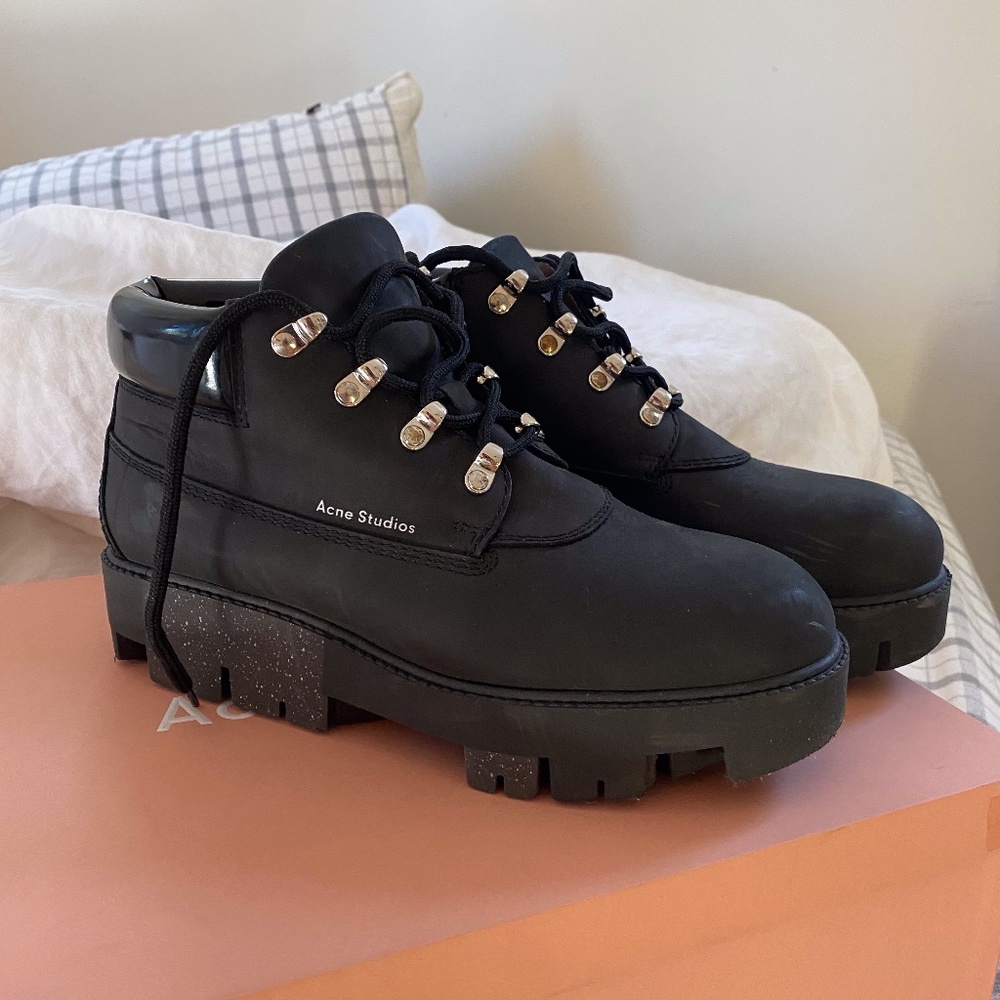 Acne Studios Tinne Chunky Platform Ankle Boot